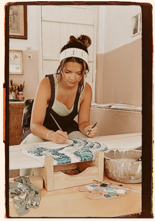 Carrie, founder and artist of Surf Tatts
